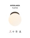 INTERLAKEN * PLAFÓN IP54 G9 NEGRO